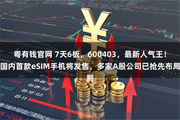 粤有钱官网 7天6板，600403，最新人气王！国内首款eSIM手机将发售，多家A股公司已抢先布局